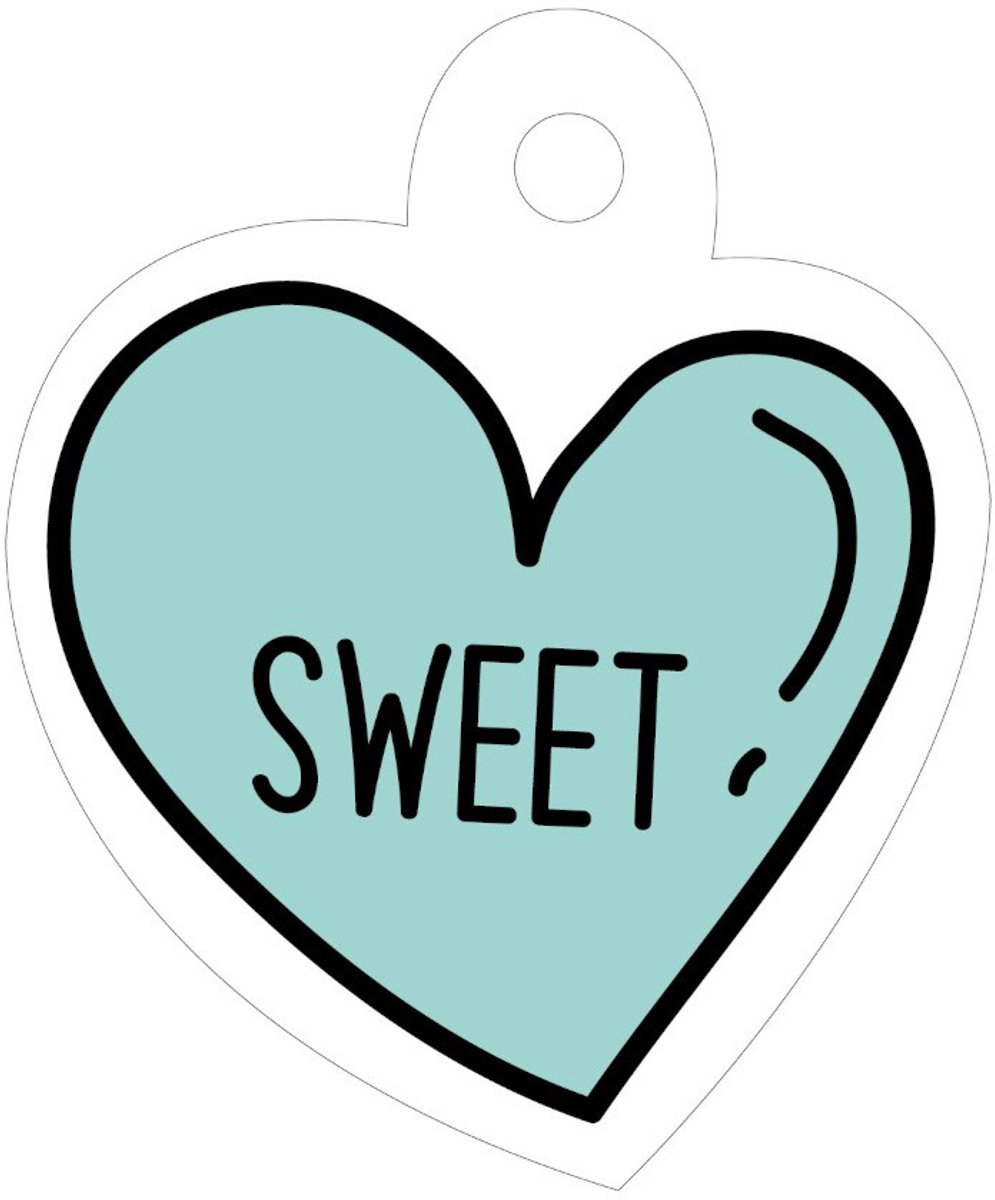 50 cadeau labels - Sweet Candy - Hart