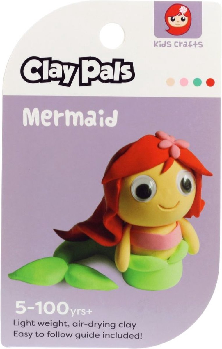 Clay Pals kleisetje - Mermaid (zeemeermin)