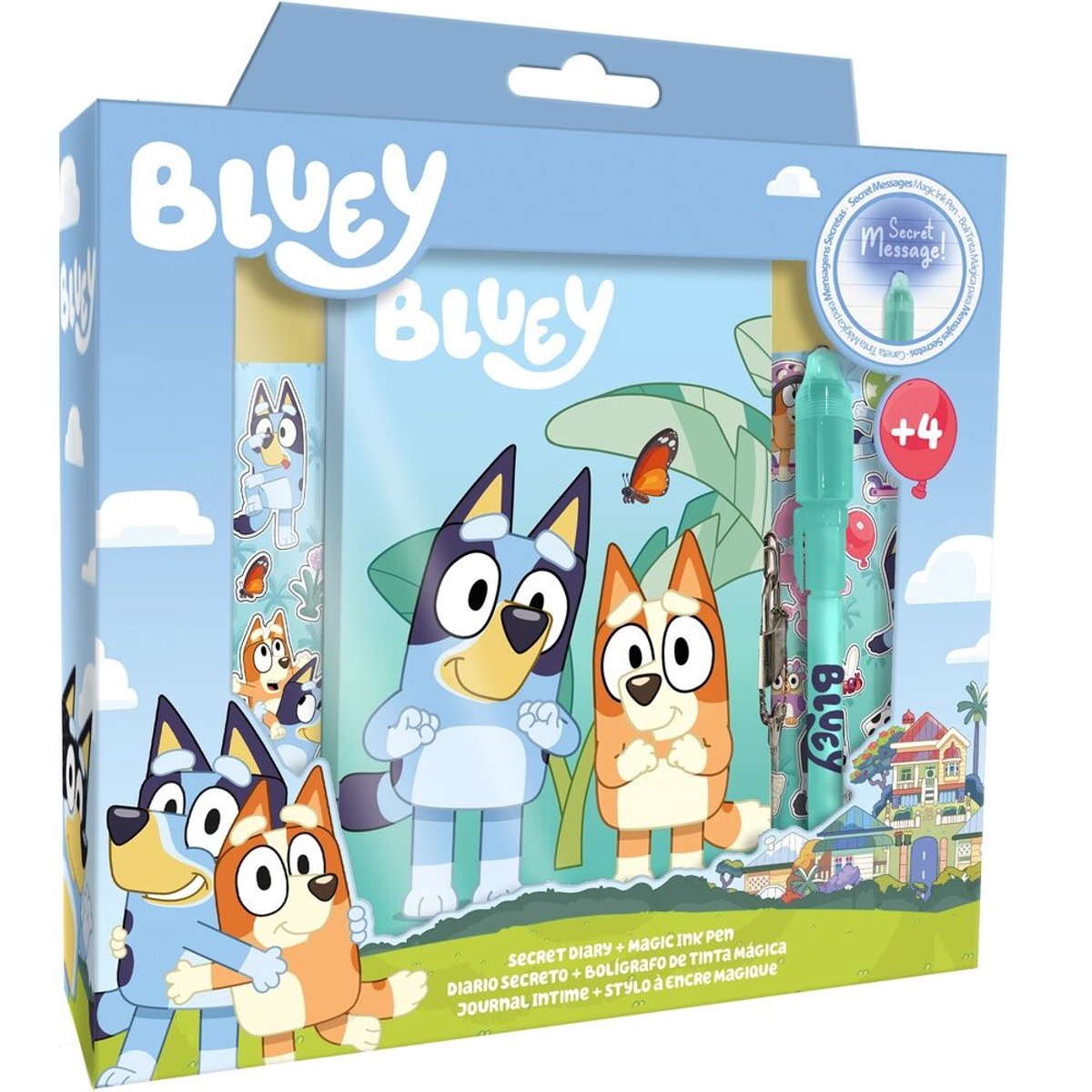 Bluey Geheim dagboek met magische Pen en Stickers