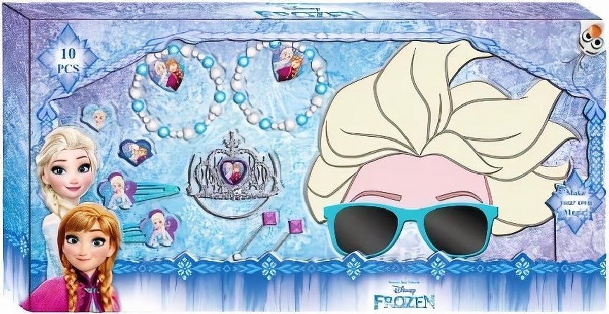 Kids Licensing Verkleedaccessoires Frozen Meisjes Blauw 10-delig