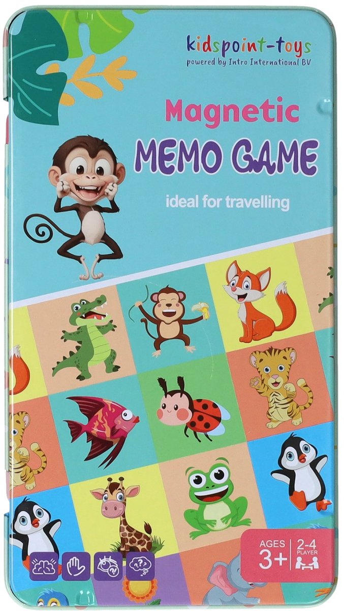 Magnetische Reisspel in Blik Memo