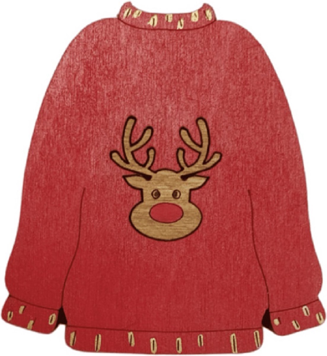 Naaldendoosje - Rode Kersttrui