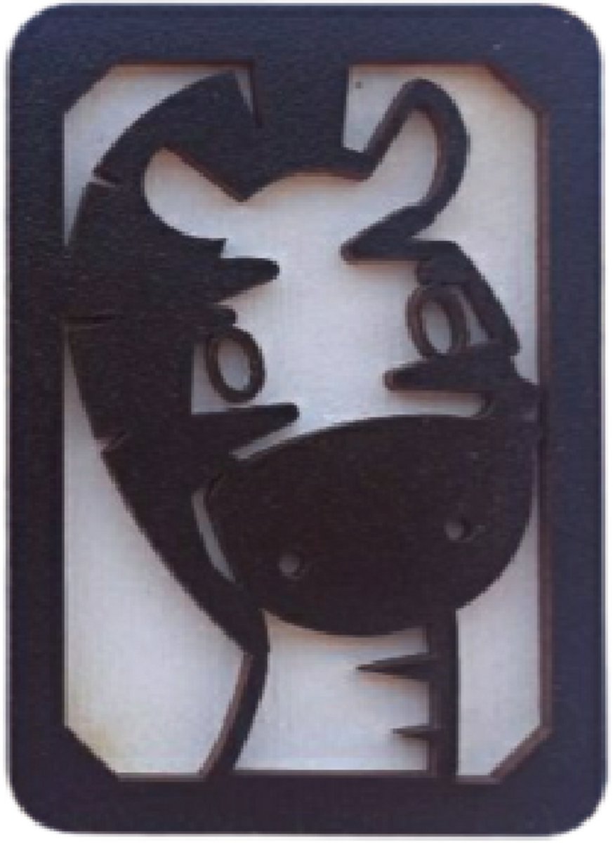 Naaldenhouder - Houten Naaldendoosje Zebra