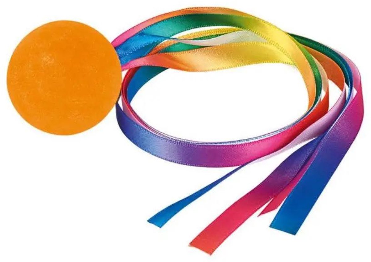 Stuiterbal - Oranje met Staart