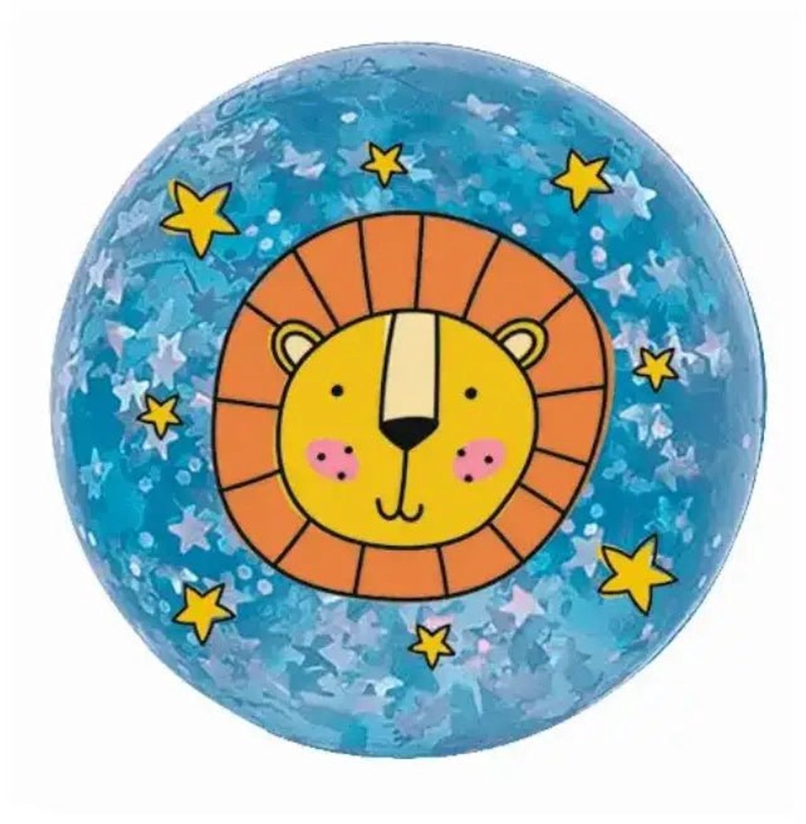 Stuiterbal Glitter Leeuw - Stuiterbal