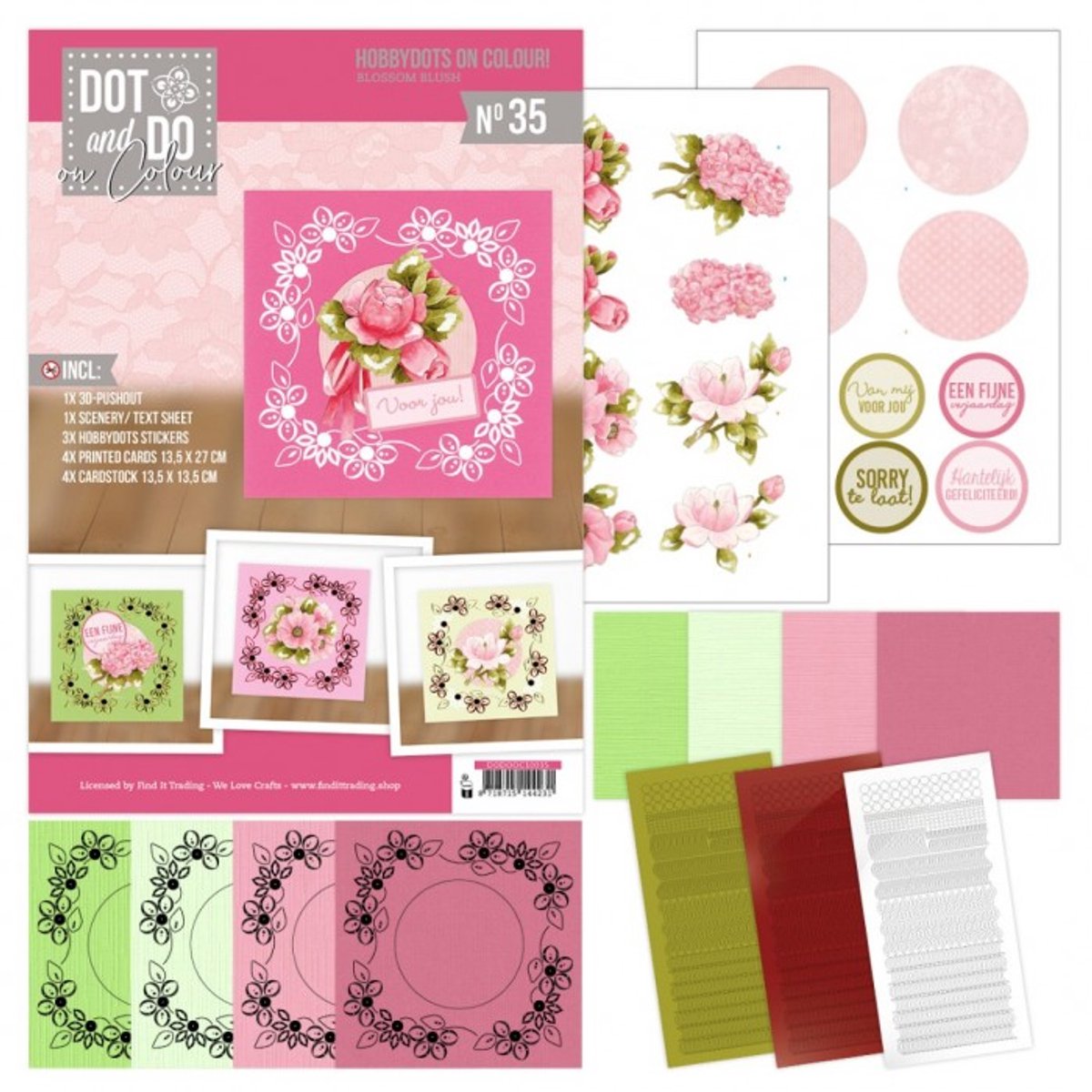 Hobbydots on Colour 35 - Blossom Blush - Complete Hobbydots-set