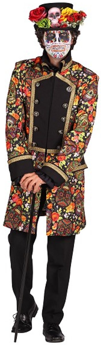Jas dias de los muertos voor heren maat XXL