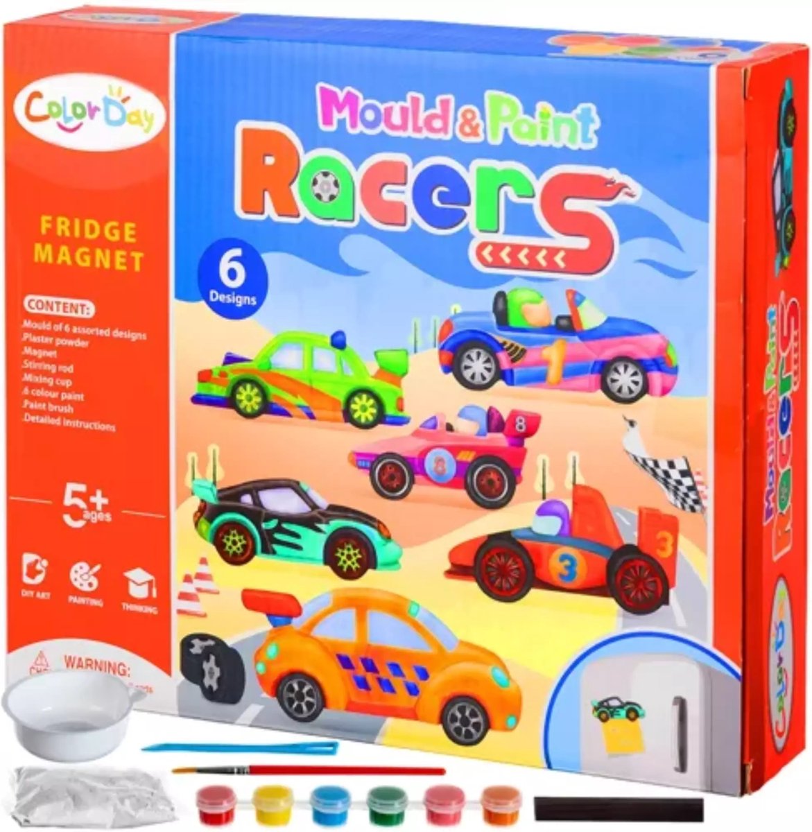 Kruzzel Magneten DIY Autos - Creatief Speelplezier voor Kinderen