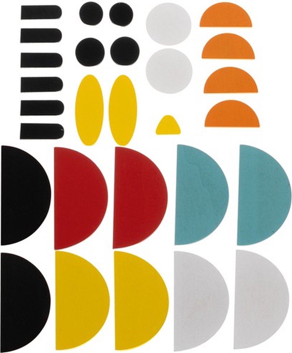 Kruzzel Wooden jigsaw puzzle - LOGISCHE PUZZEL - GEOMETRISCHE CIJFERS VAN DIEREN