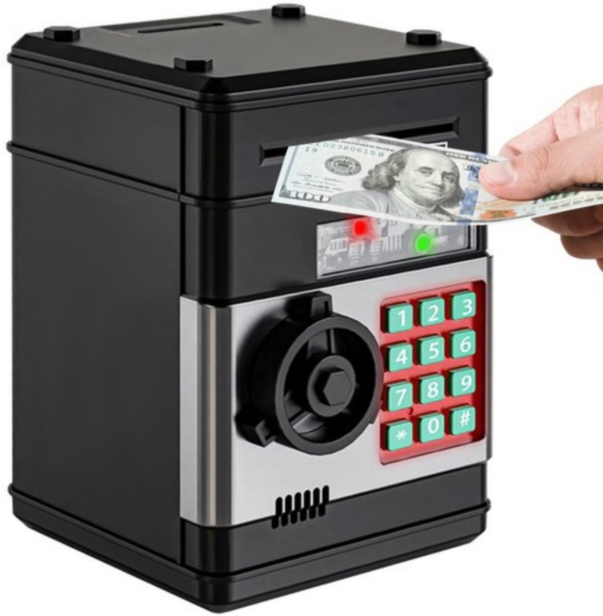 Kruzzel geldkluis spaarpot - elektrisch - geldautomaat/pinautomaat - met pincode