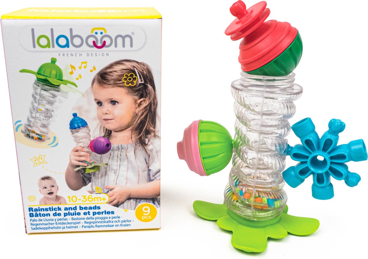 Lalaboom - Regenbuis en educatieve kralen (7 st)