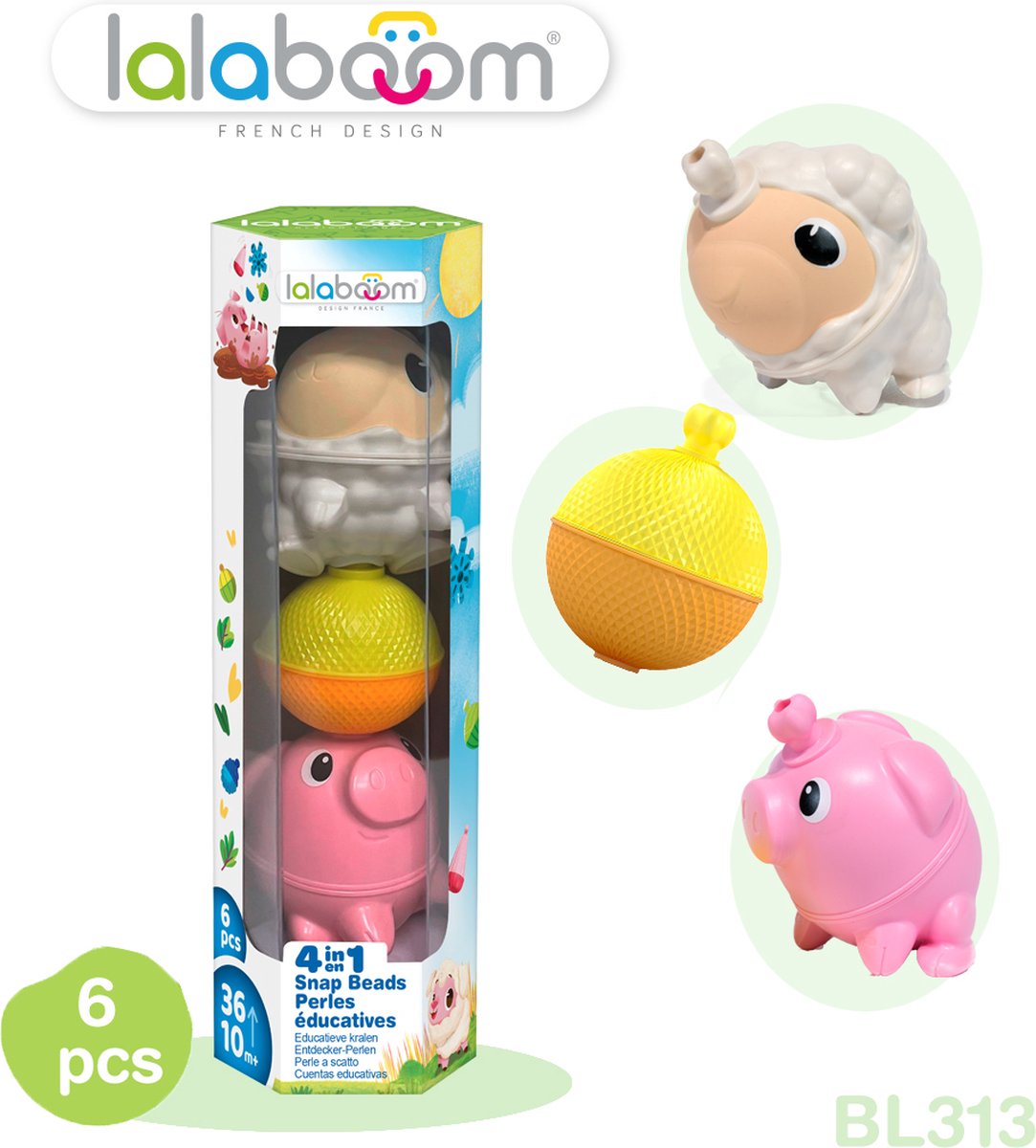 Lalaboom - Set dieren (6 st) Schaap en Varken