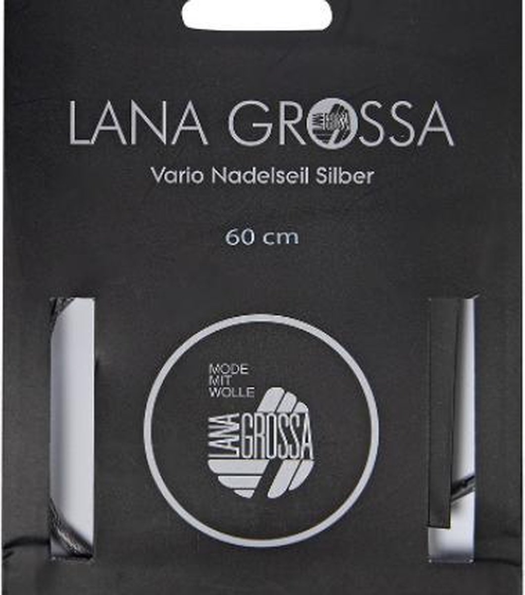 Lana Grossa Verwisselbare Kabel Vario staal 80 cm  (voor verwisselbare naalden)