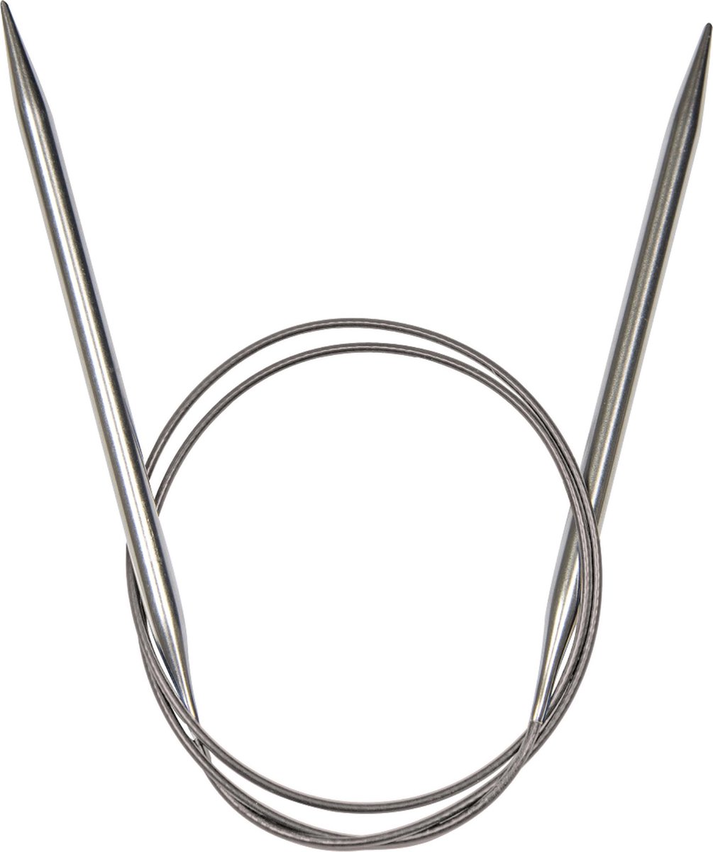 Lana Grossa rondbreinaald edelstaal 80 cm 3,5 mm