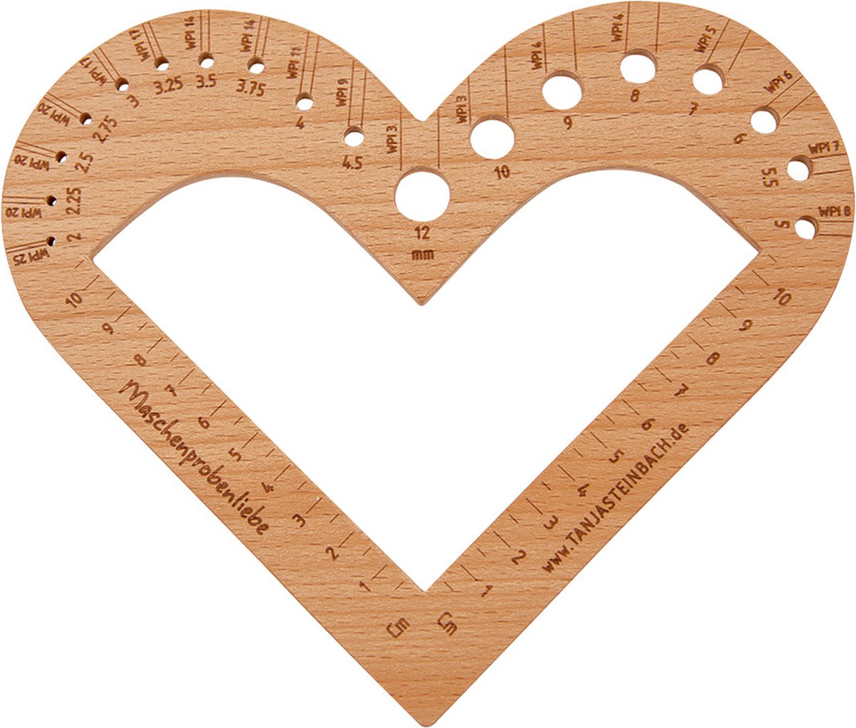 Luxe Houten Haaknaalden en Breinaalden meter Hart