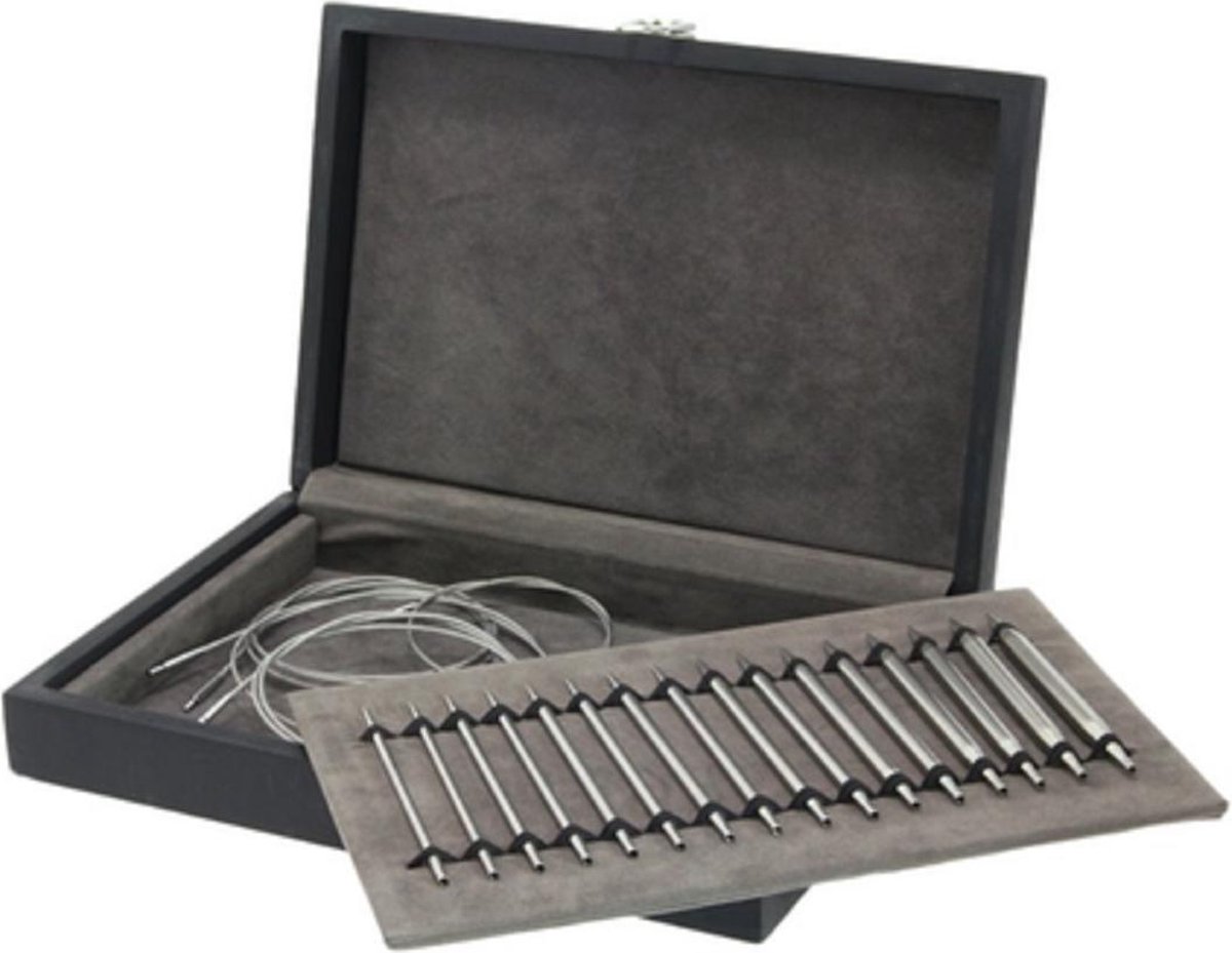 Rondbreinaalden set Lana Grossa Edelstaal