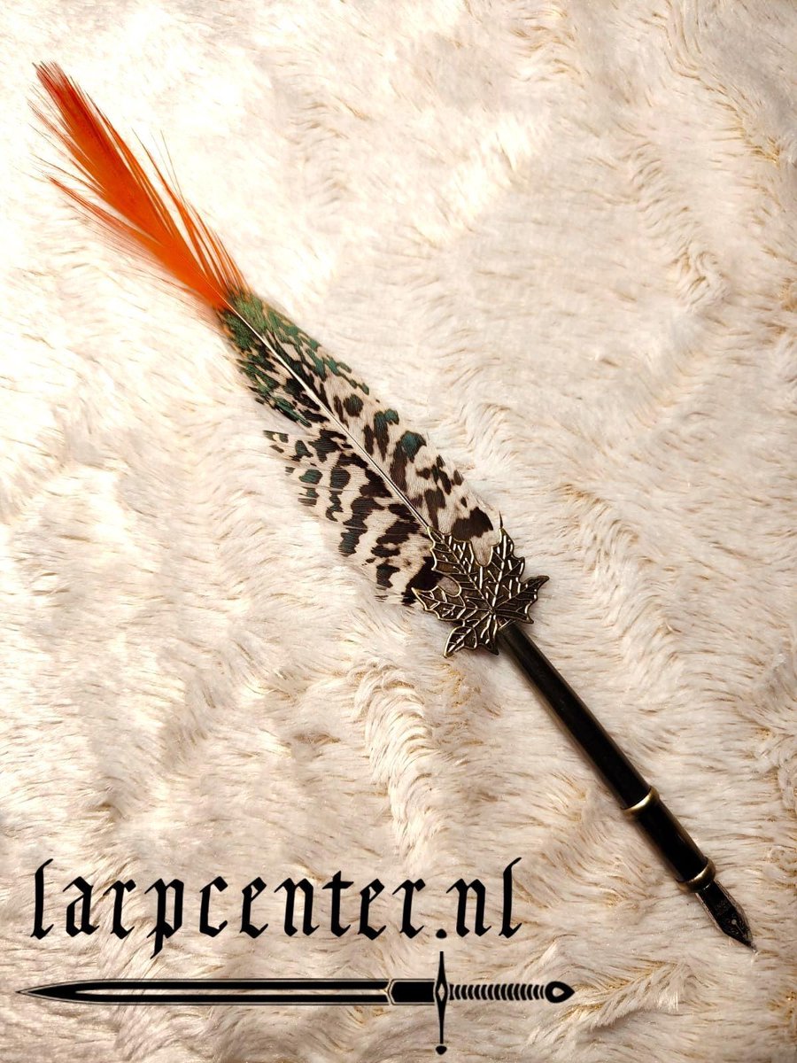 Larpcenter.nl - pen - Doop pen met veer fazant - LARP - live action role play