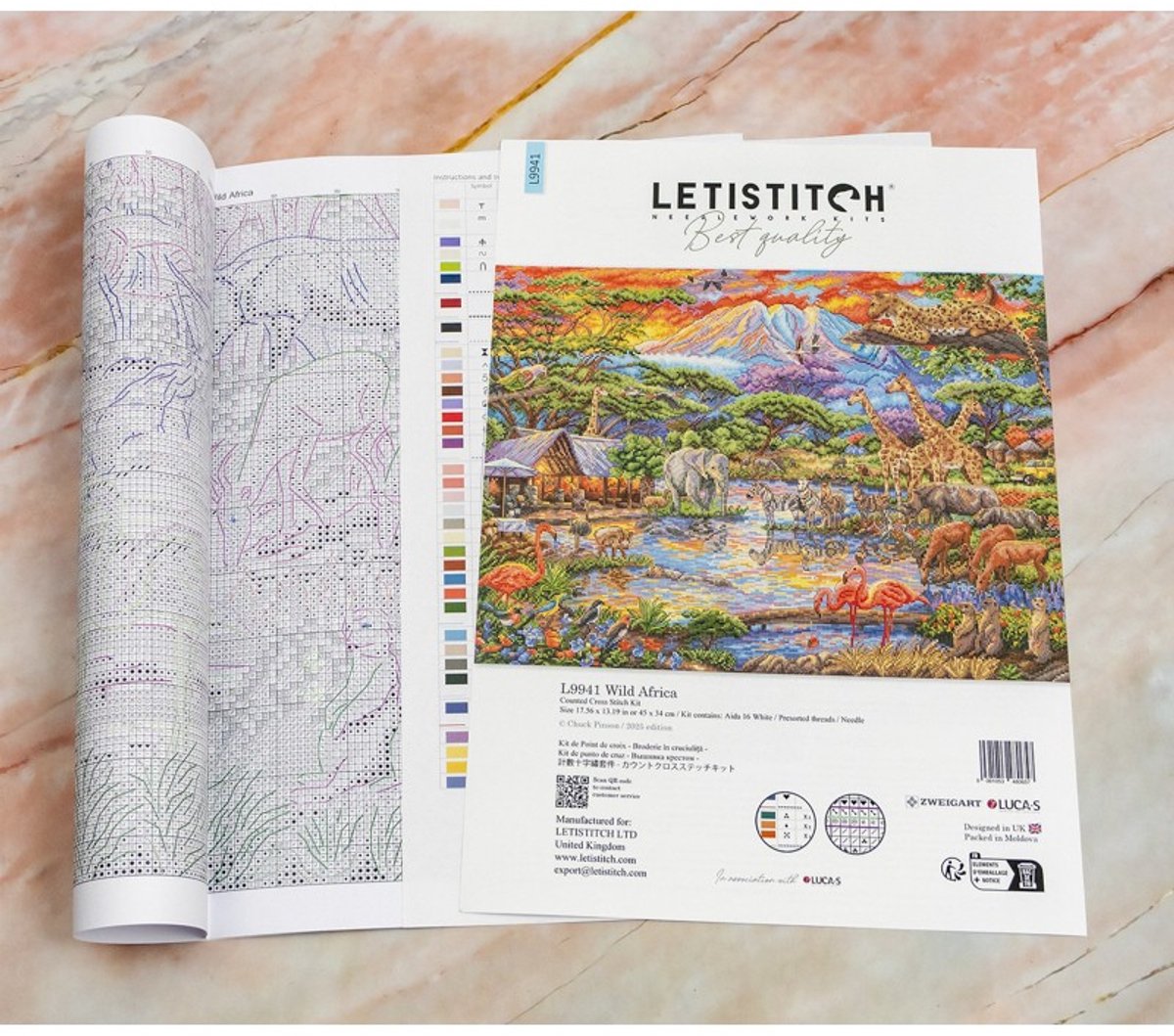 Borduurpakket LETI 9941 - Wild Africa - Wild Afrika