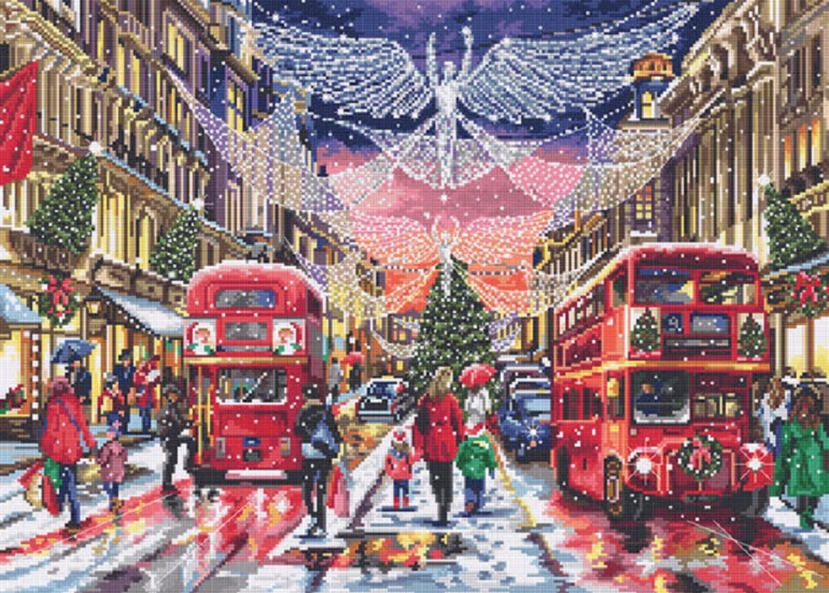 Borduurpakket LETISTITCH (8022) Regent Street London - telpatroon om zelf te borduren