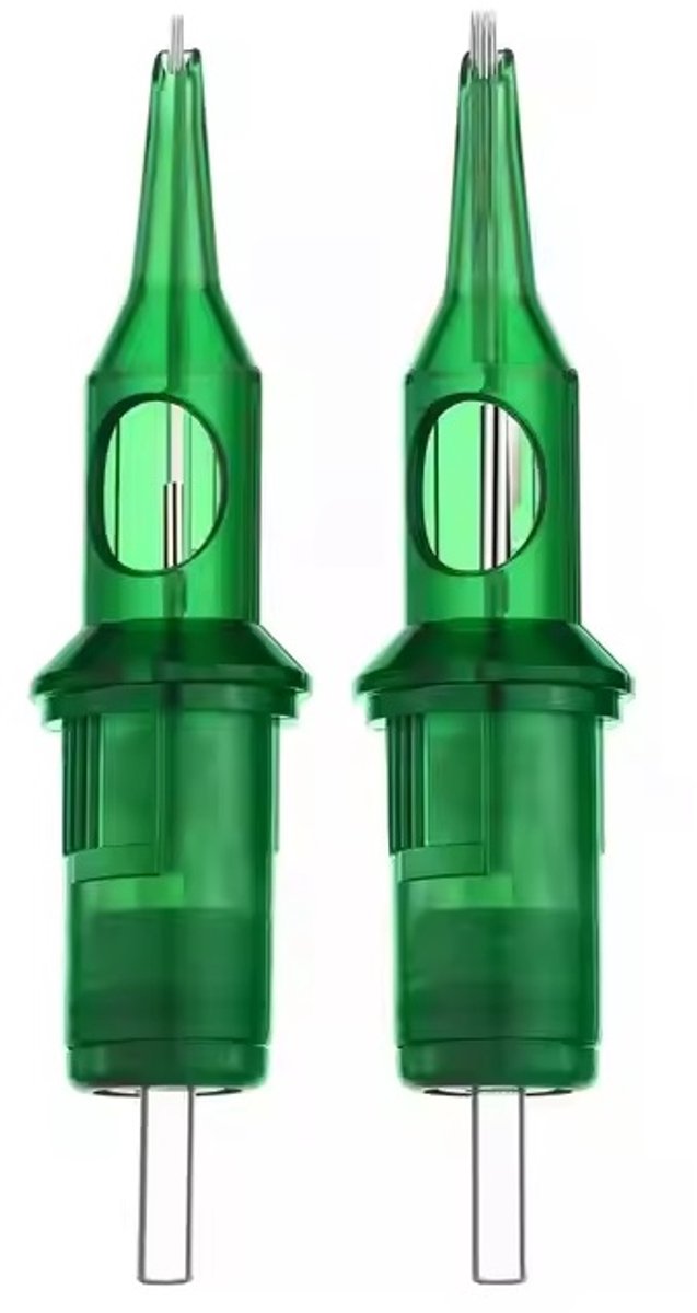 0801RL fine line lev Tattoo cardrige Naalden - 10x Tattoo Cartridges - Liners - Tattoo Naalden Set - Voor alle gangbare tatoeage machines Lev cardrige naalden