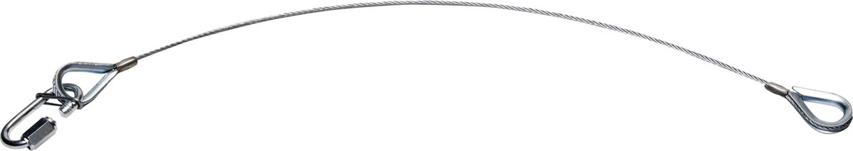 lightmaXX Safety EXPOsafe 4mm x 80cm bijde zijden met oog voorzien, max.10kg - Safety