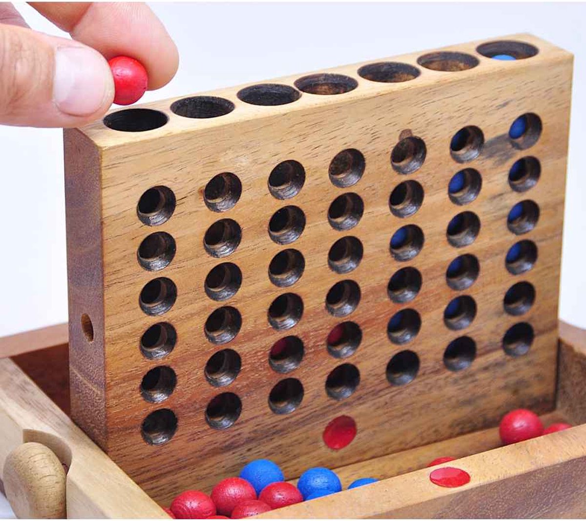 Logica Giochi Houten Bordspel 4 op één Rij, X000O3GQQD, 19x15,5x4cm