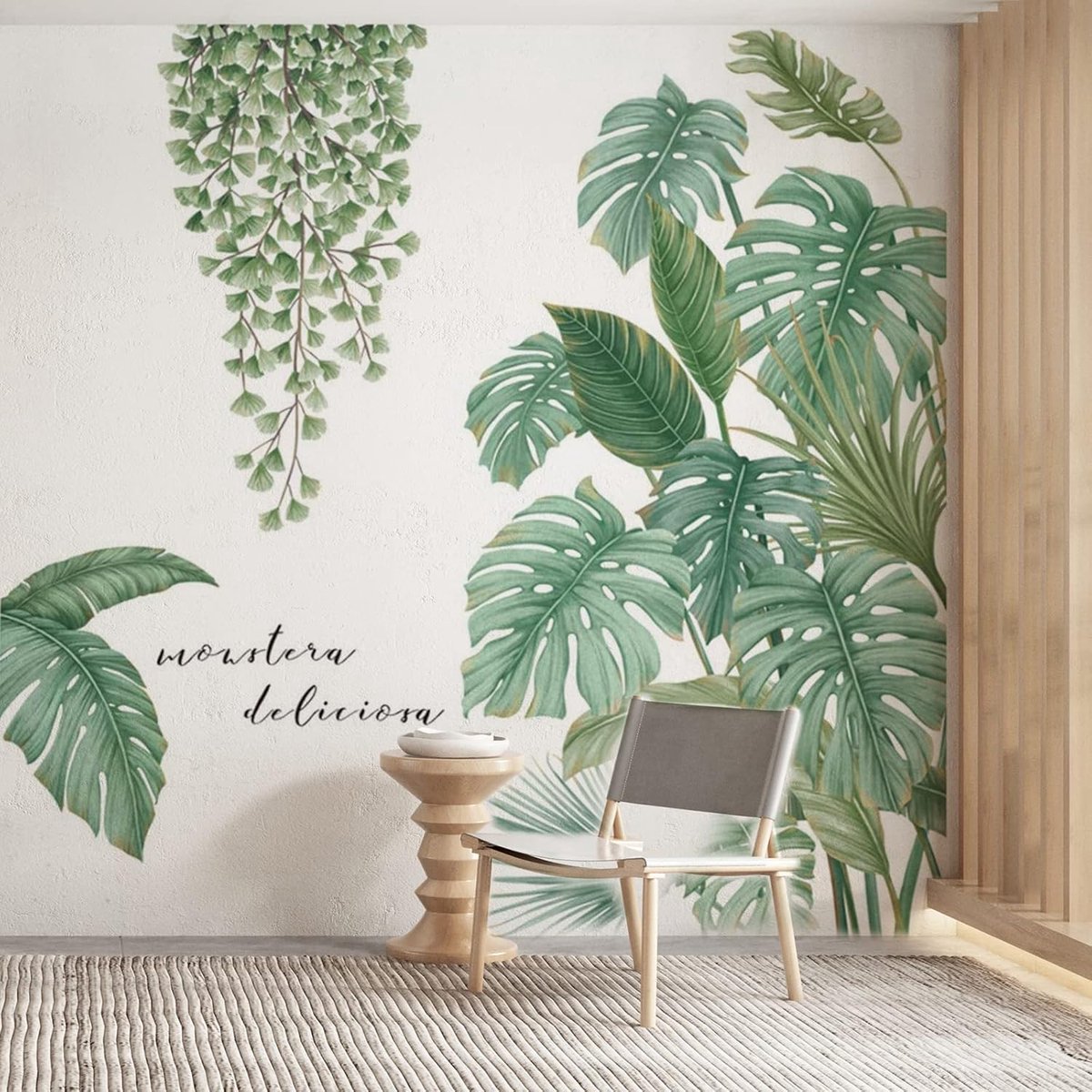 longziming Planten Muurstickers – Tropische Wandstickers – Tropische Bladeren – Wanddecoratie Stickers – Decoratie voor Slaapkamer, Woonkamer, Bureau
