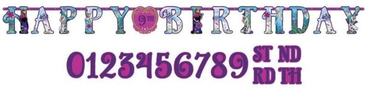 Disney Frozen leeftijd letterslinger 3,2 mtr. XL