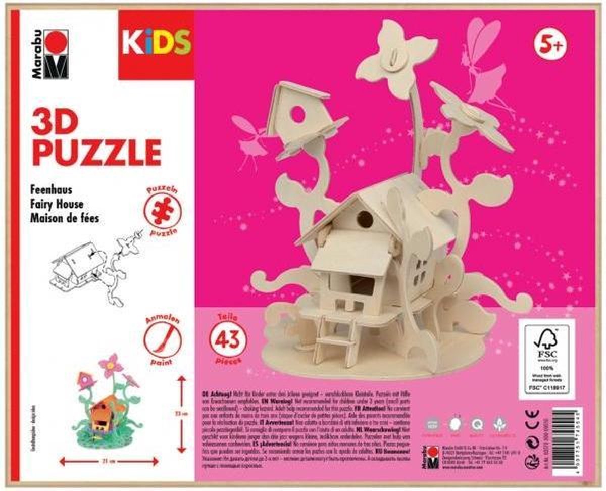 3D puzzle - Mara feeënhuis