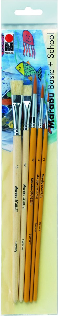 Marabu 018400200 Plat penseel 1stuk(s) penseel voor algemeen gebruik