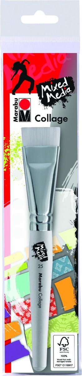 Marabu 019700201 Plat penseel 1stuk(s) penseel voor algemeen gebruik