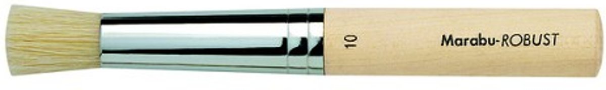 Robust Witte ronde borstel - Raille 10