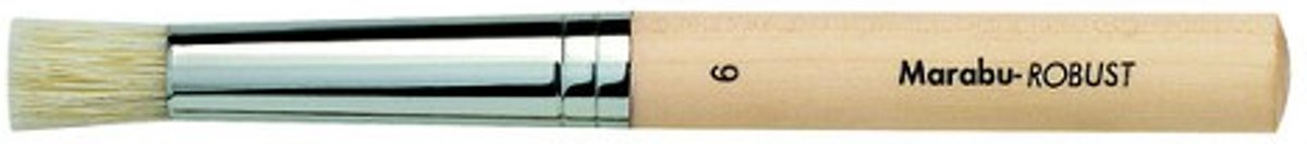 Robust Witte ronde borstel - Raille 6