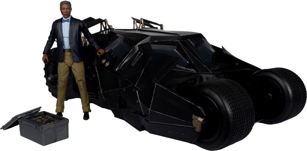 McFarlane Toys DC Multiverse Vehicle Tumbler with Lucius Fox (The Dark Knight) (Gold Label)