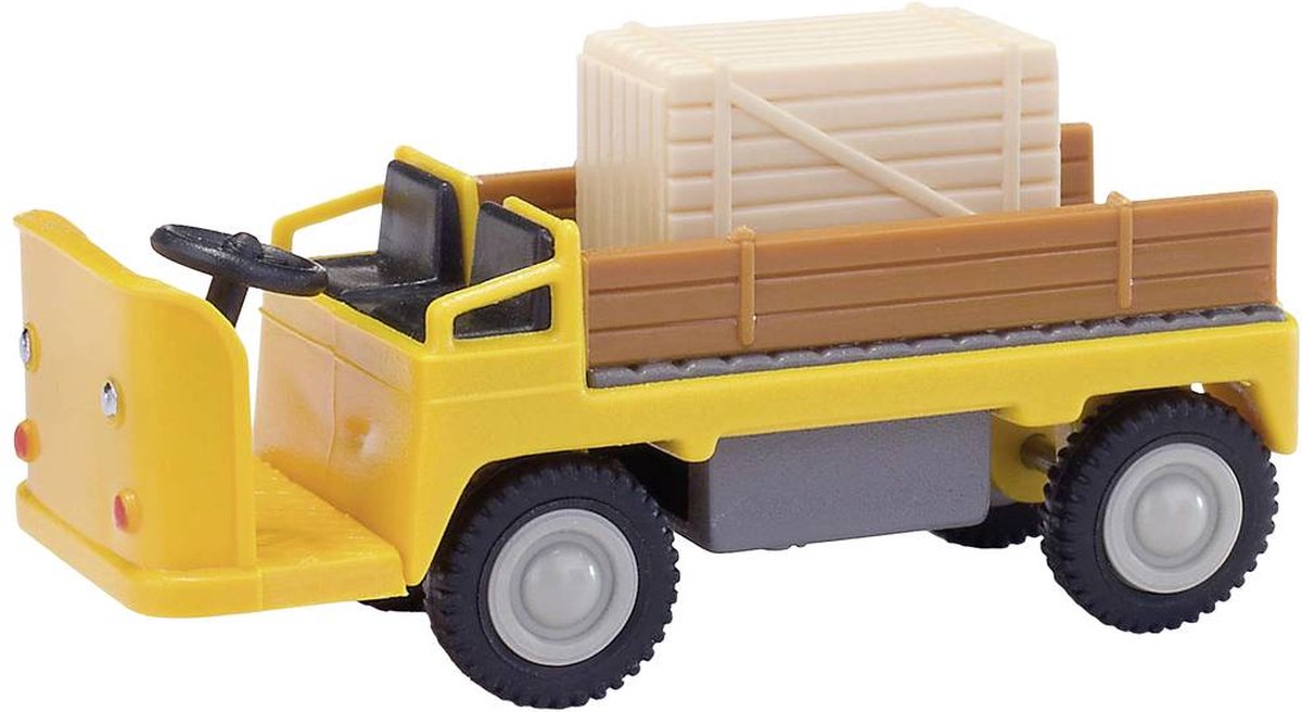 Mehlhose 210010024 H0 Vrachtwagen E-carre balkkar met houten kist