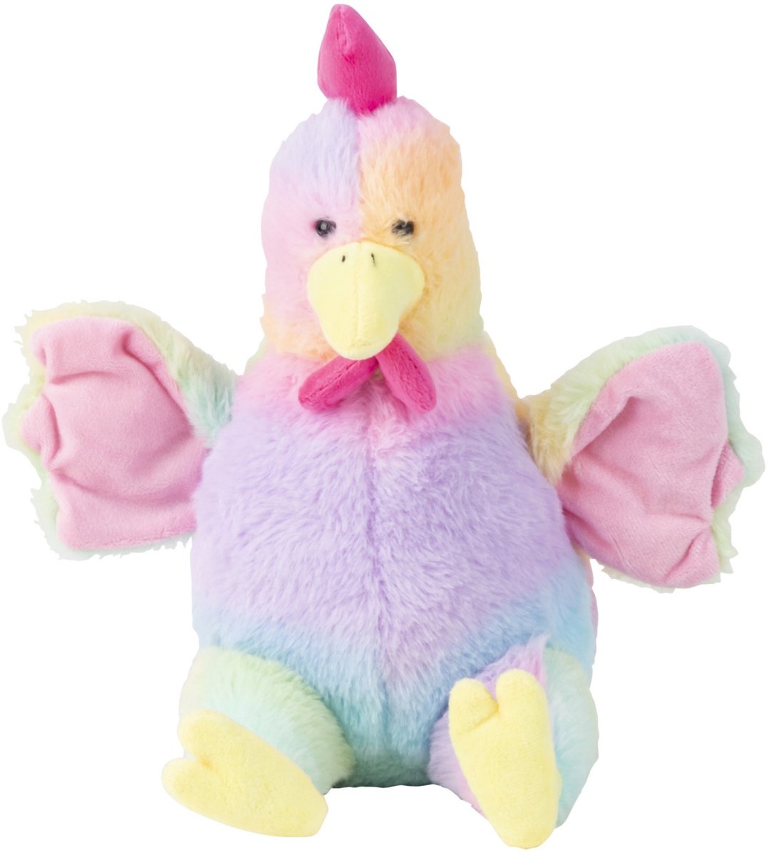 Mel-o-design kippen knuffel - pluche - 26 cm - boerderij dieren - knuffeldieren - multi kleuren