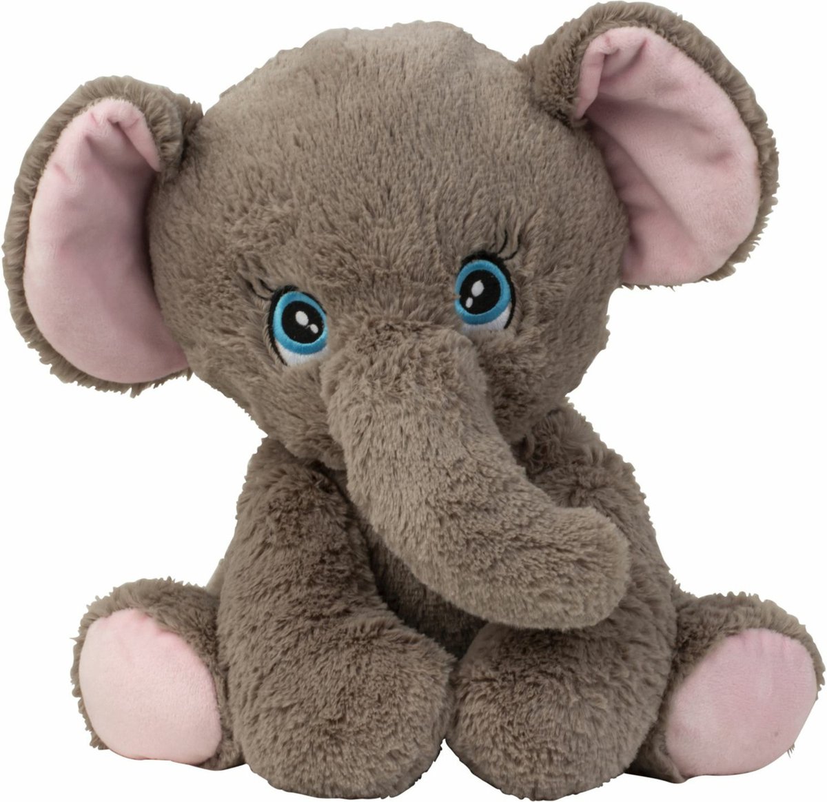 Olifant knuffel van zachte pluche - speelgoed dieren - 31 cm - Knuffeldieren