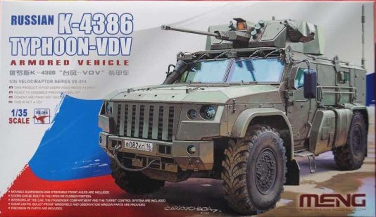 1:35 MENG VS014 Russian K-4386 Typhoon-VDV - Armored Vehicle Plastic kit