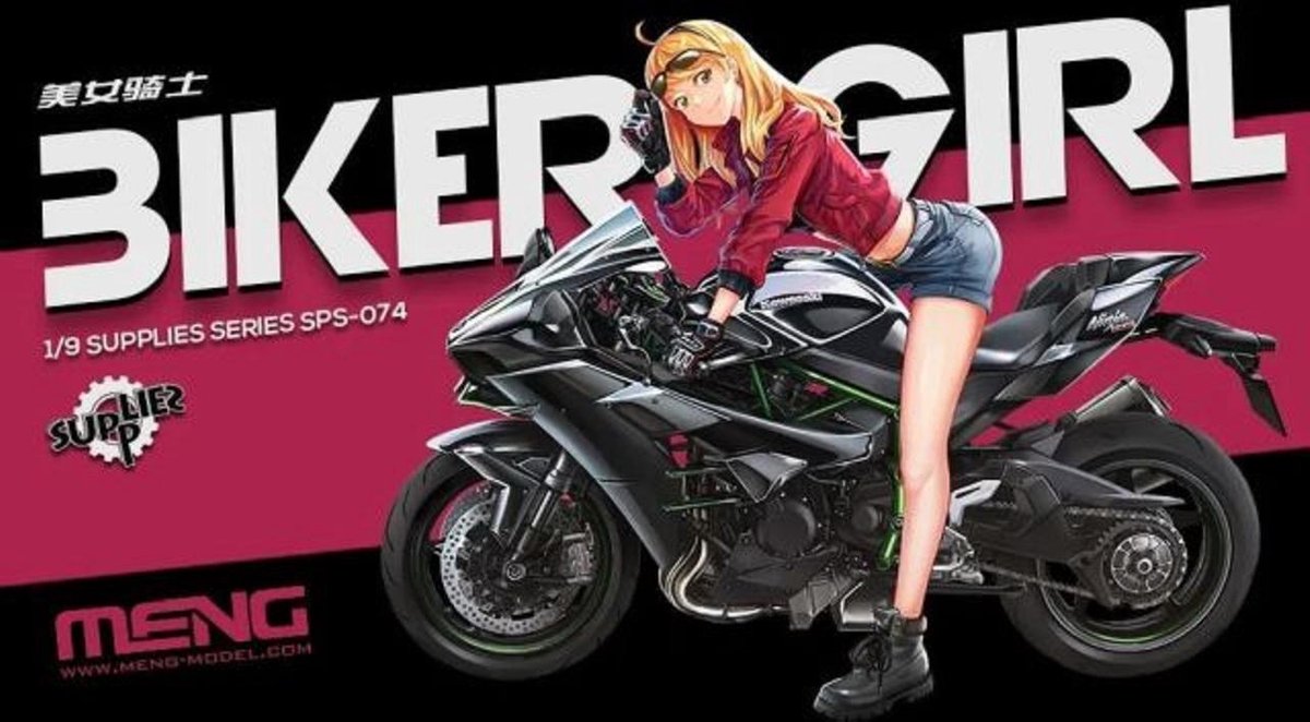 1:9 MENG SPS074 Biker Girl
