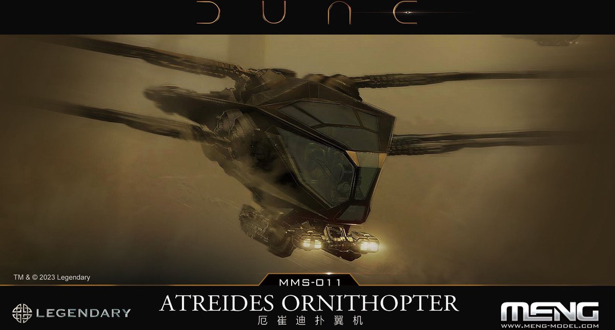 MENG Modelbouwpakket - MMS011 Dune - Atreides Ornithopter Plastic - MENG -
