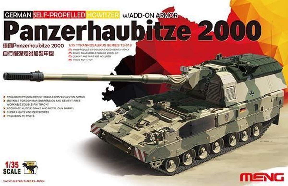 Meng - 1/35 Panzerhaubitze 2000 mit Zusatzpanzerung