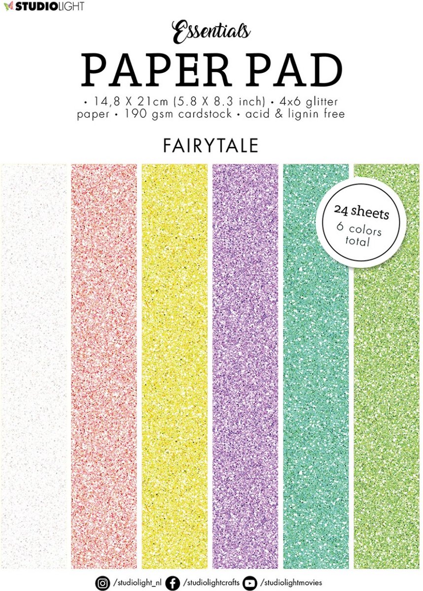 Studio Light Essentials Glitter paper Fairytale