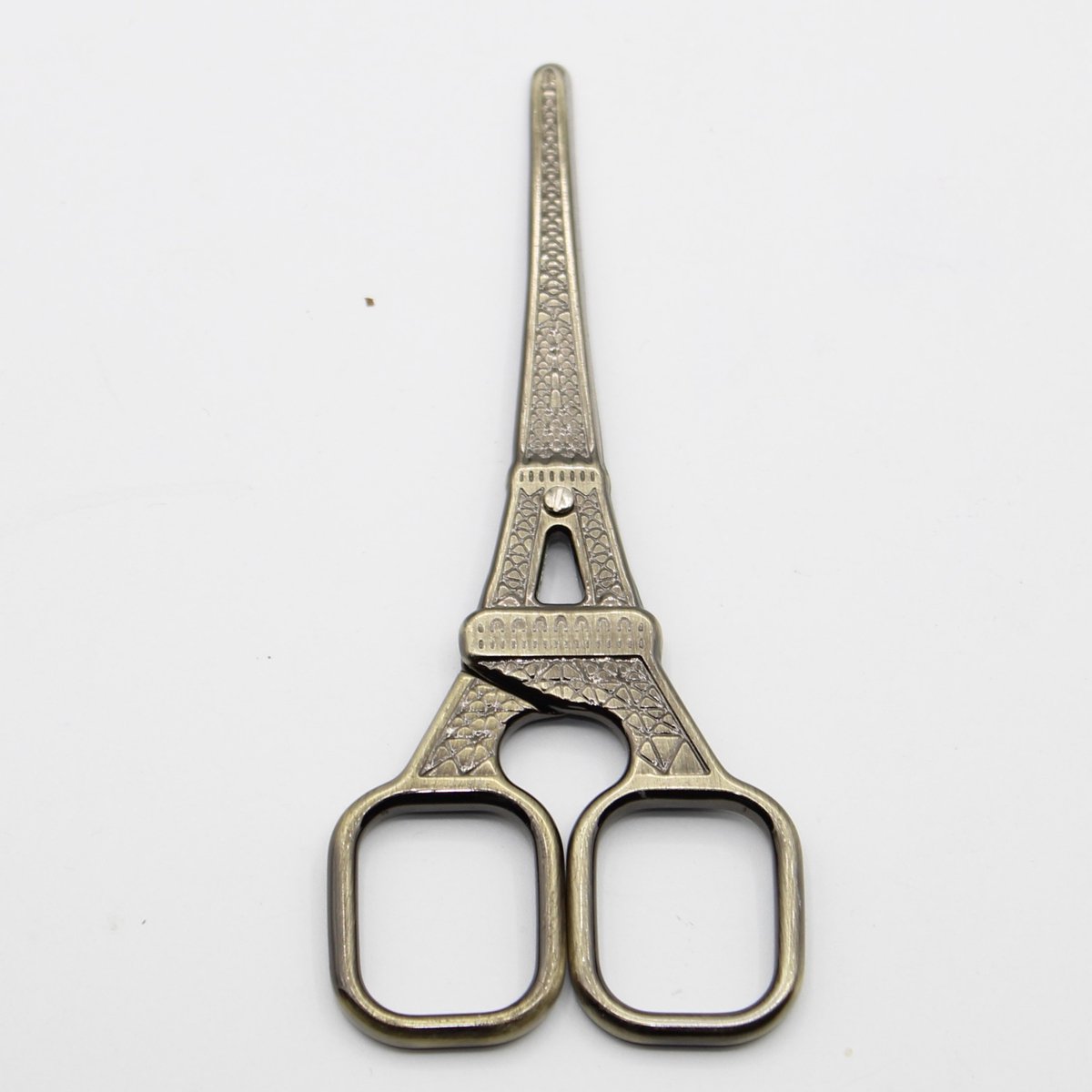 1 Stuk HOBBY SCHAAR in de vorm van de EIFFEL TOREN, Roestvrij Staal, Kleur BRONS