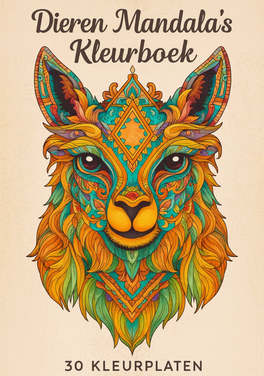 Mandala Kleurboek Dieren – Relax en Ontspan met 30 Unieke Mandala’s (Voor Volwassenen & Kinderen)
