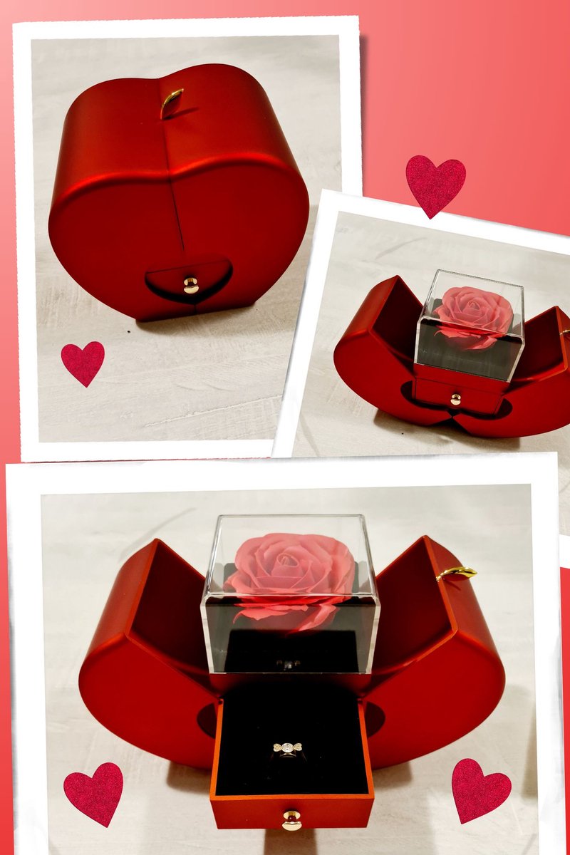 Valentijns cadeau Hart sieraden giftbox, hart geschenkdoos, rozen sieraden gift, cadeau voor haar, valentijnsdag, Moederdag, cadeau, gift, geschenkdoos