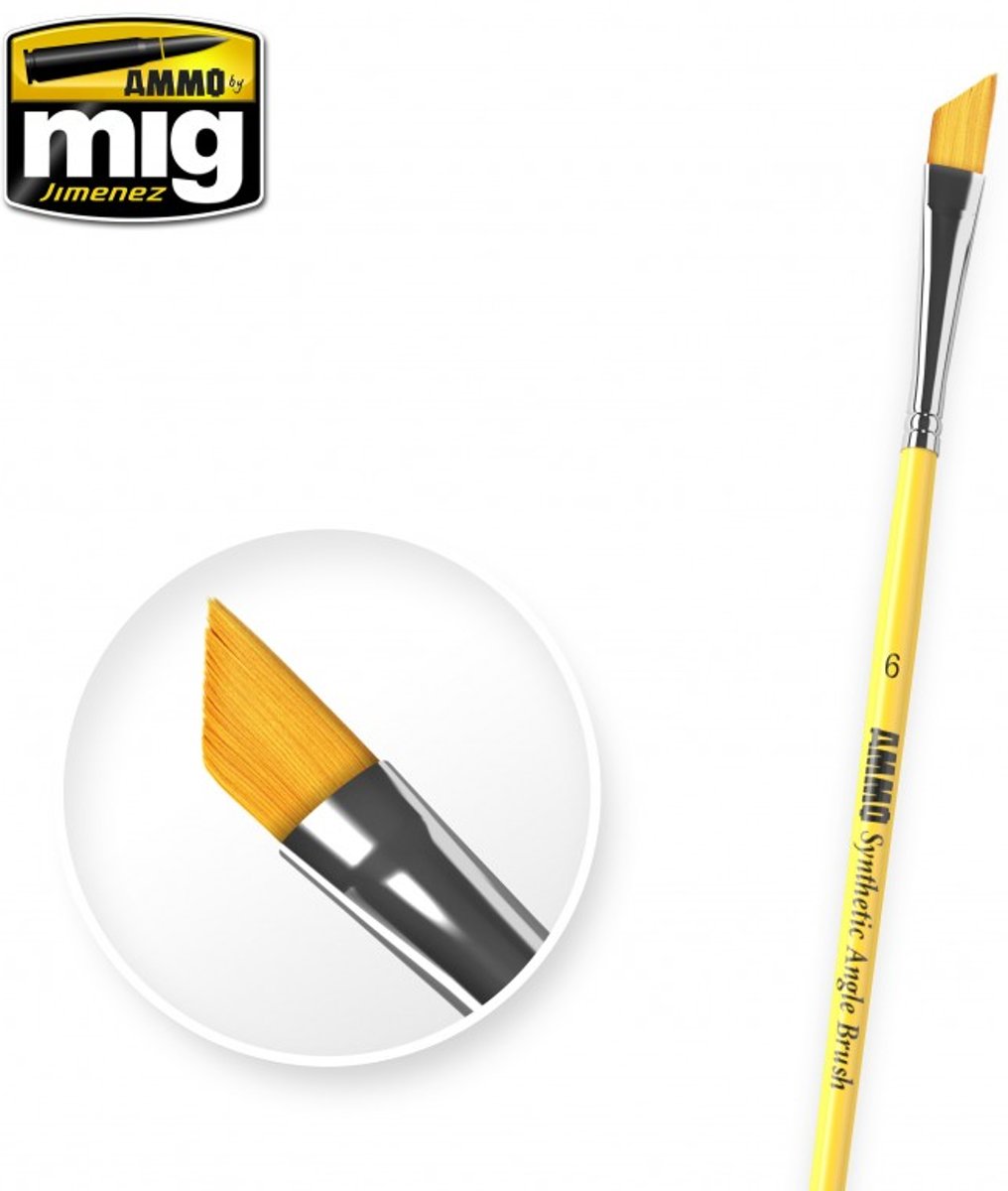 Mig - 6 Syntetic Angle Brush (Mig8607)