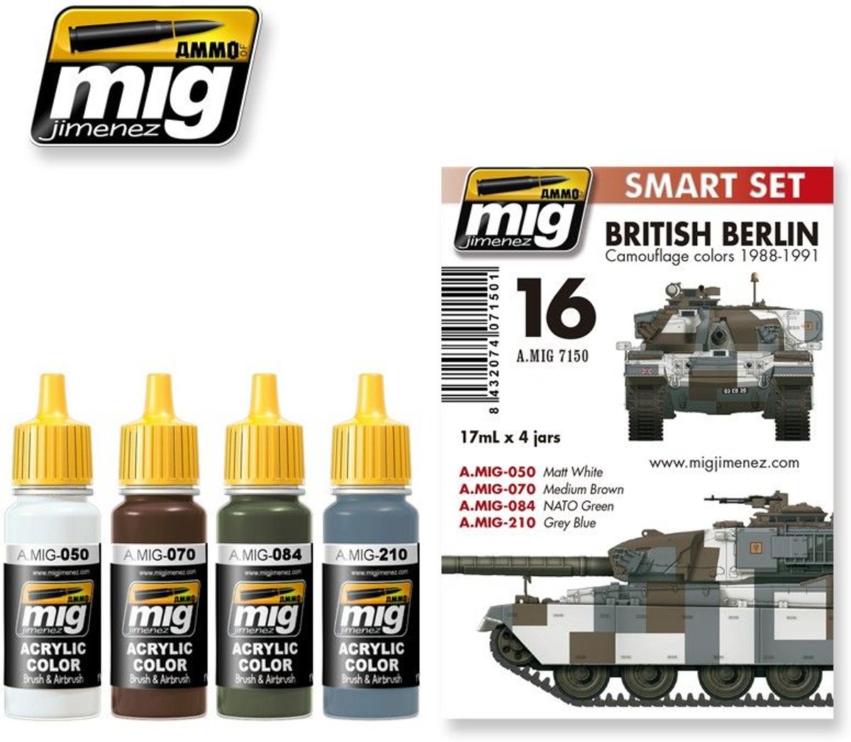 Mig - British Berlin Camo Colors 1988-1991 (Mig7150)