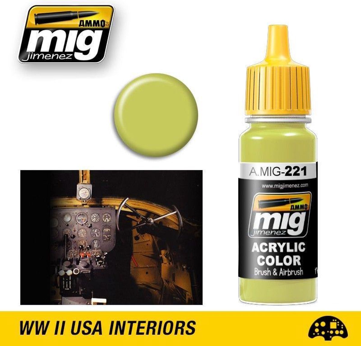 Mig - Fs 33481 Zinc Chromate Yellow (17 Ml) (Mig0221)