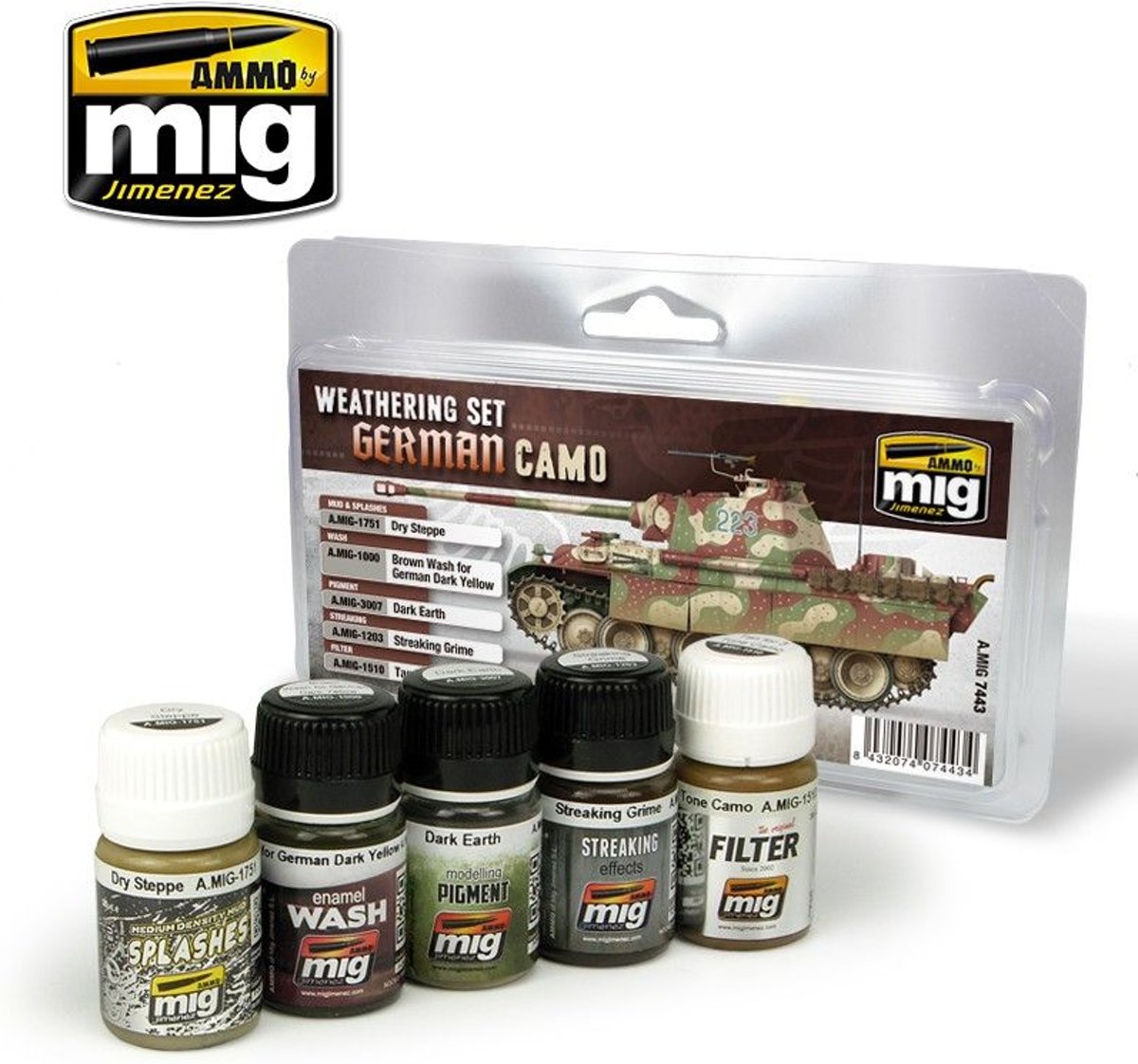 Mig - German Camo Weathering Set (Mig7443)