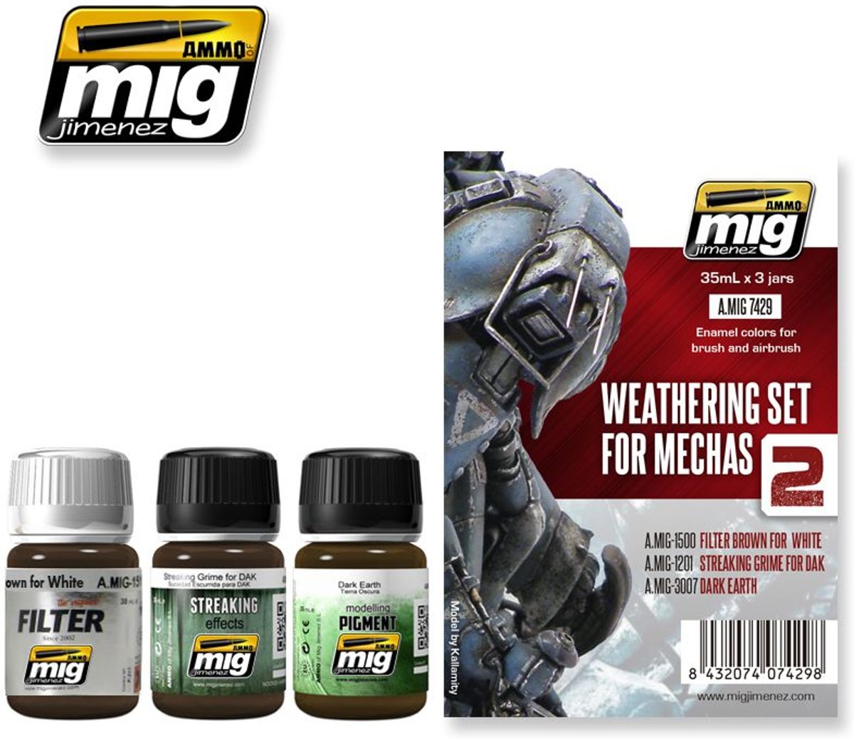 Mig - Weathering Set For Mechas (Mig7429)